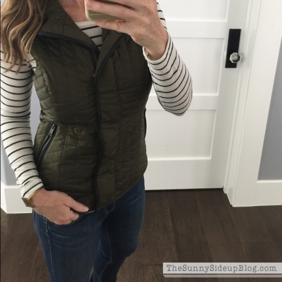 Banana Republic Quilted Field Vest - Army Green - Picture 8 of 11